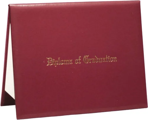 Miniatura 12 de Funda impresa para diploma de 8.5 x 11 pulgadas, cubierta acolchada de cuero sintético, soporte para documentos de graduación, tamaño carta