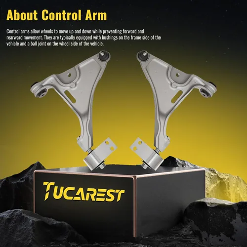 Miniatura 3 de TUCAREST 2 piezas K80354 K80355 izquierdo derecho delantero inferior brazo de control y rótula conjunto compatible con Bu-ick Lucerna 2006 2007 2008