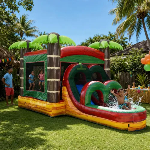 TentandTable Tobogán acuático inflable para niños pequeños y niños, castillo animoso de grado comercial para adultos, casa de salto, incluye Mármol
