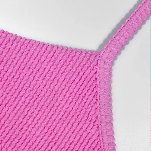 Miniatura 5 de Conjunto de bikini para mujer, traje de baño de corte alto, 2 piezas, cintura alta, parte inferior atrevida