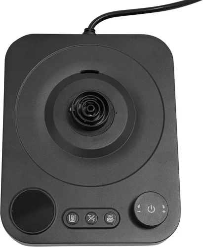 Miniatura 5 de Hervidores eléctricos, 1200 W, 0.9 L, temperatura variable digital, cuello de cisne, hervidor eléctrico para verter sobre café, control de Negro