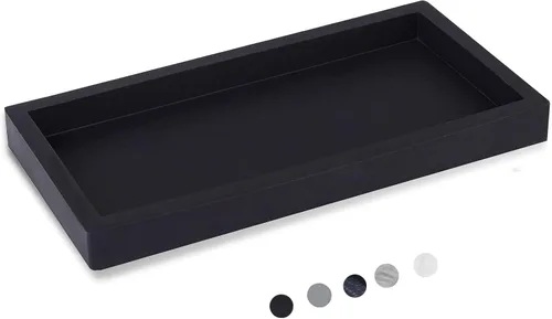 Miniatura 20 de Bandeja de baño, pequeña bandeja de tocador de silicona, jabonera, soporte para esponja, organizador de fregadero de cocina, accesorios de baño