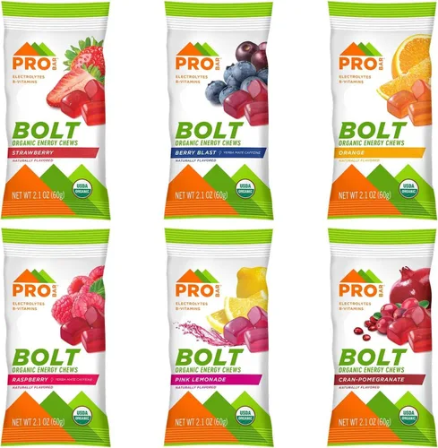 Miniatura 2 de PROBAR Bolt Energy - Paquete variado de gomitas deportivas veganas orgánicas con electrolitos y vitaminas B para correr y ciclismo, combustible