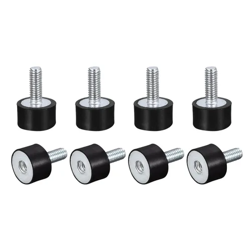 Miniatura 10 de uxcell Soportes de goma, 8 unidades M5 macho/hembra aislador de vibración, amortiguador, para motor de garaje, compresor de aire, bobinas de barco