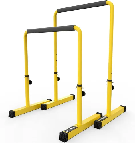 Miniatura 8 de Synergee Barra de inmersión. Estación de inmersión ajustable de 30" a 39" para inmersiones, dominadas invertidas. Capacidad máxima de 400 libras.