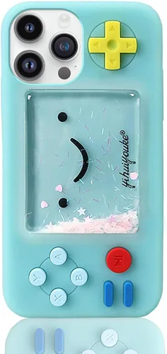 Miniatura 7 de UnnFiko - Funda Squishy 3D estilo dibujos animados compatible con iPhone 6 / iPhone 6s, diseño de estrellas líquidas creativas, divertida, blanda
