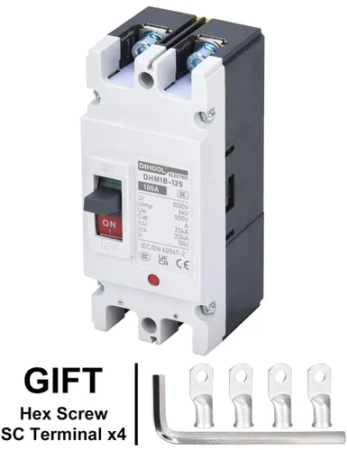 Miniatura 6 de DIHOOL Interruptor Principal de 100 Amperios CC, Interruptor de Desconexión de Batería de 500V, Interruptor Maestro para Motor de Arrastre de Barco