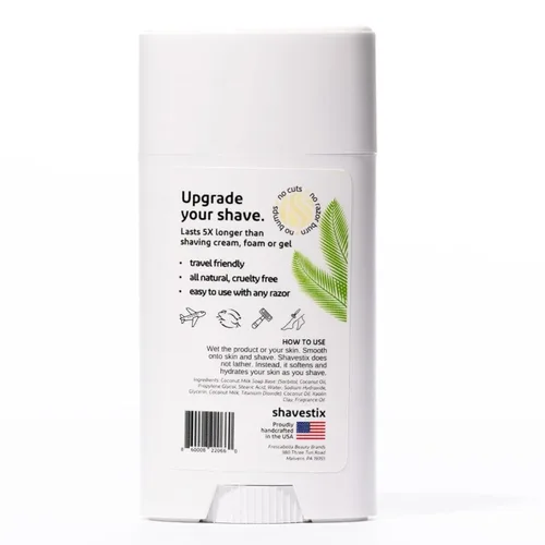 Miniatura 2 de Shavestix - Crema de afeitar en barra de 2.75 onzas – Pequeños regalos navideños, artículos de tocador de tamaño de viaje para mujeres Barra