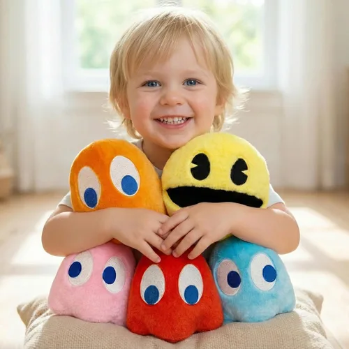 Miniatura 3 de Juguete de peluche Pac de 6 pulgadas, juego de 5 juguetes que se pueden utilizar para decoración de fiestas, animal de peluche suave y cómodo