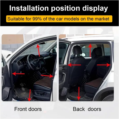 Miniatura 6 de Tira de sellado de puerta de automóvil de doble capa de 32.8 pies, burlete de goma en forma de B, tira de sellado automático autoadhesiva para SUV