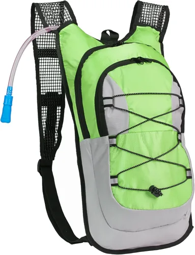 Miniatura 6 de Black Mountain Products Paquete de hidratación - Bolsa de agua de 2 litros con compartimento de almacenamiento extra grande Negro