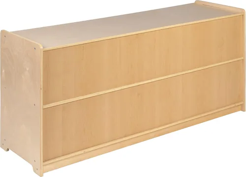 Miniatura 9 de Flash Furniture Hercules - Armario de madera de 2 secciones para el aula escolar para uso comercial o doméstico, seguro, diseño apto para niños, 24