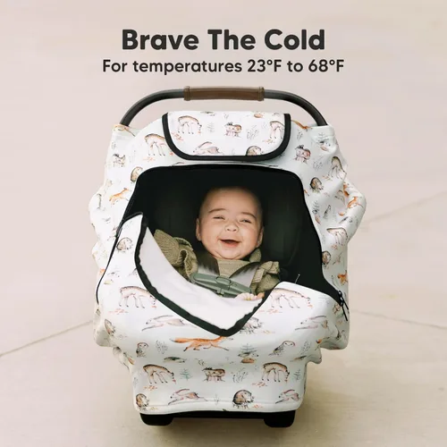 Miniatura 2 de KeaBabies Funda de asiento de automóvil de invierno para bebé, recién nacido, ajuste universal, fundas de asiento de automóvil para bebé, niña