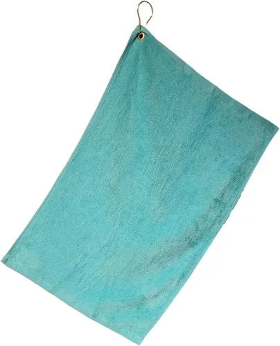 Miniatura 6 de Toalla de algodón para bolsa de golf con clip (Aqua)