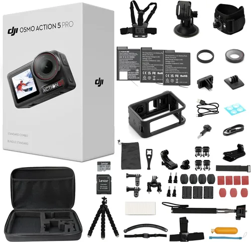 Miniatura 10 de DJI Osmo Action 5 Pro Combo estándar, cámara de acción impermeable con sensor de 1/1.3 pulgadas, video 4K/120fps, seguimiento de temas