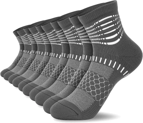 Miniatura 16 de IRAMY Calcetines de compresión de tobillo Coolmax para mujeres y hombres, calcetines que absorben la humedad, alivio de la fascitis plantar, 3/5