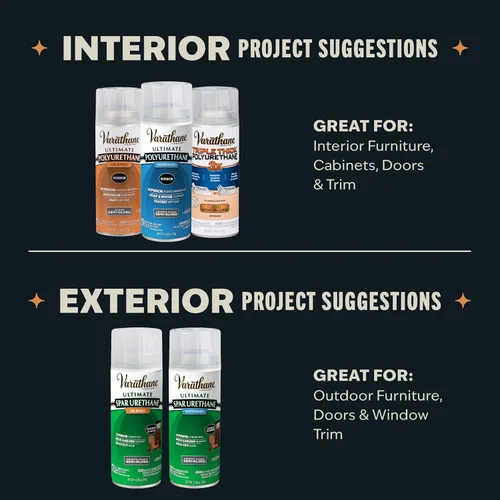 Miniatura 7 de Varathane Spray Poliuretano Ultimate Cristal Claro a Base de Agua Protección para Madera Interior Tiempo de Secado Rápido Fácil Limpieza