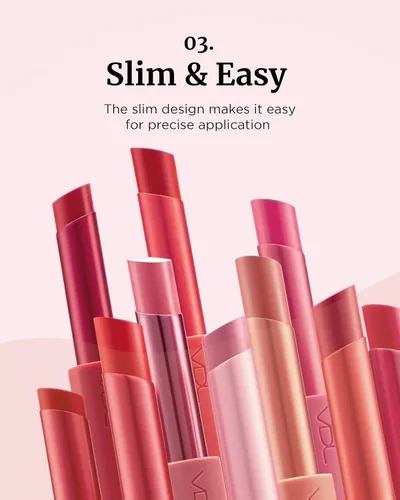 Miniatura 4 de VDL Lip Stain Comfort Slip Lipstick 13, Cafe Romano, lápiz labial ligero, mate y suave para una comodidad sin esfuerzo. Color de labios vibrante