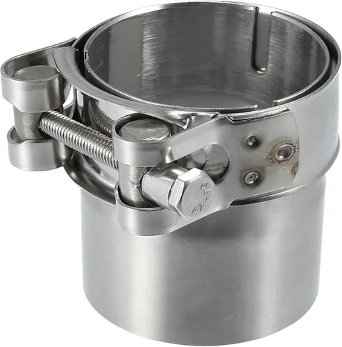 Motoforti 51-54mm 2.0"-2.1" Adaptador universal de tubo de escape de acero inoxidable para motocicleta, conector reductor de silenciador