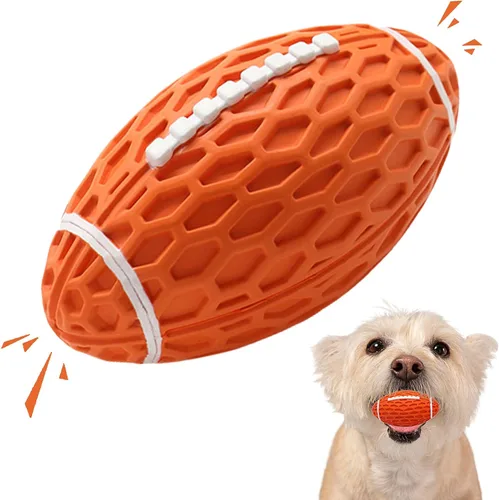 Miniatura 10 de Juguete Chirriante Pequeño para Perros, Pelota de Goma para Perros Masticadores Agresivos, Juguetes Flotantes para Cachorros al Aire Libre, Juguete