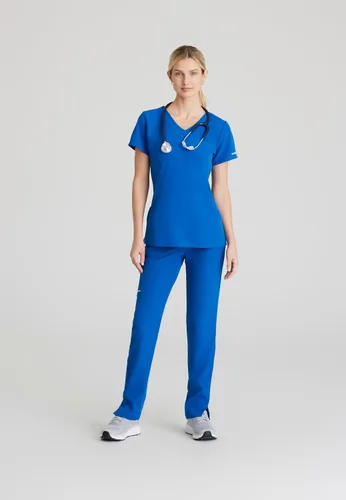Miniatura 7 de BARCO Skechers Vitality Charge - Camiseta médica con cuello en V, tela sostenible para mujer