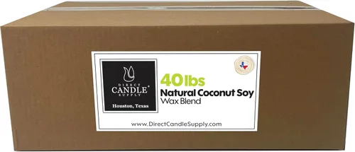 Miniatura 7 de Direct Candle Supply - Cera de vela de soja de coco de 10 libras para hacer velas - Mezcla cremosa para formulación de fragancia de alta carga, cera