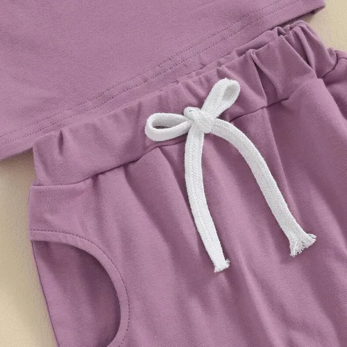 Miniatura 7 de FIOMVA Conjunto de 2 piezas a juego para hermana pequeña, ropa de verano para niña pequeña