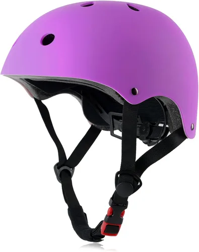 Miniatura 17 de Casco de monopatín para bicicleta, ligero, ajustable, multideporte, para ciclismo, patinaje, scooter, de 3 tallas para adultos, jóvenes y niños