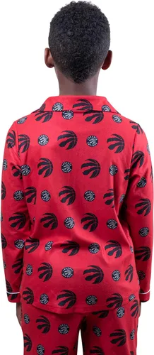 Miniatura 2 de Ultra Game NBA Boys 2-Piece Loose-fit Button Down Pajamas Set (Sizes 4-20)