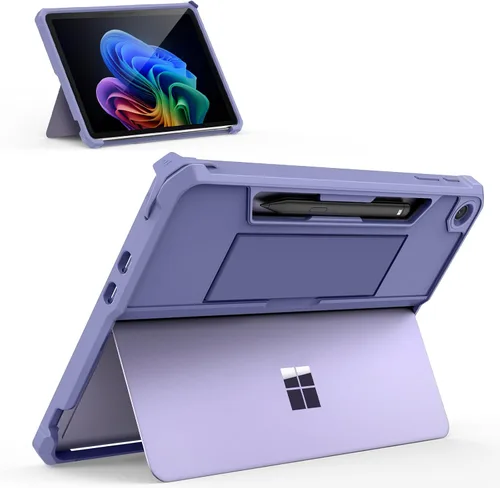 Miniatura 10 de MoKo - Funda protectora resistente todo en uno para Microsoft Surface Pro de 12 pulgadas lanzada en 2025, con soporte trasero para bolígrafo