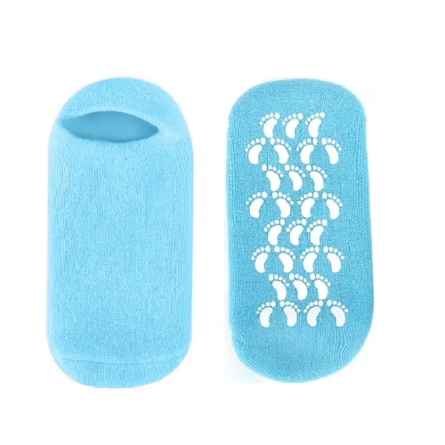 Miniatura 5 de Calcetines hidratantes de gel para el talón – Tratamiento de cuidado de pies áspero callos con forro de gel de silicona suave, calcetines de spa 2