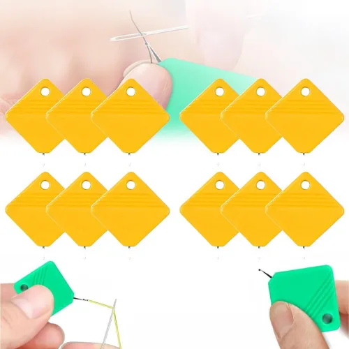 Miniatura 16 de Enhebrador automático de agujas, enhebrador de agujas para máquina de coser, enhebrador de agujas de bricolaje para manualidades de costura, se Azul