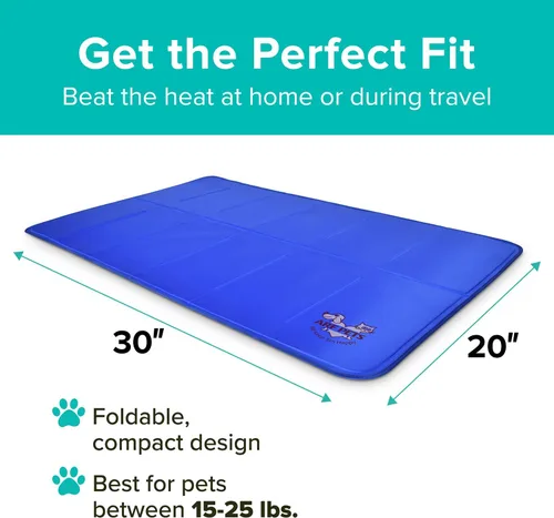 Miniatura 7 de Arf Pets Alfombrilla de enfriamiento para perros – Almohadilla de gel de auto-enfriamiento para camas, perreras y jaulas Duradera, no tóxica