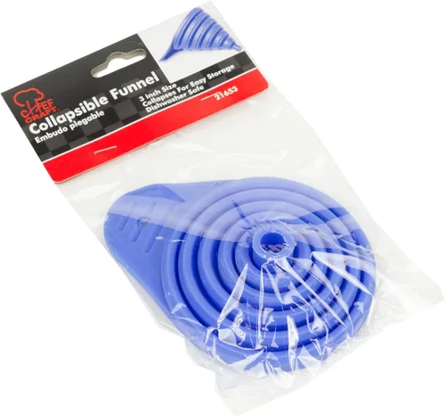 Miniatura 2 de Chef Craft Embudo plegable de plástico, 3 pulgadas de diámetro, azul