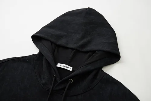 Miniatura 3 de KLIEGOU Sudadera con capucha de teñido anudado para hombre