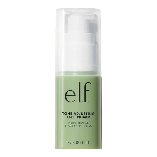 e.l.f. Base facial ajustadora de tono, base de maquillaje para neutralizar tonos de piel desiguales y enrojecimiento, fija el maquillaje para que