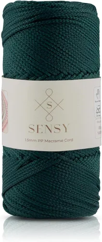 Miniatura 36 de Sensy - Cuerda de poliéster de 0.059 in y 164 yardas, cuerda de poliéster 100% polipropileno, cordón de macramé de 0.059 in, cuerda de ganchillo