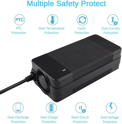 Miniatura 3 de Cargador de 42 V 4 A, repuesto cargado 36 voltios, compatible con batería de iones de litio de 36 V, 10S2P, 10 Ah, 15 AH y 20 Ah