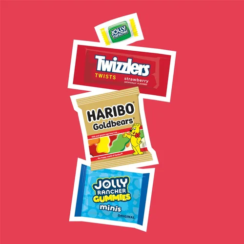 Miniatura 7 de HARIBO, JOLLY RANCHER y TWIZZLERS - Paquete surtido de dulces con sabor a frutas, 31.4 onzas