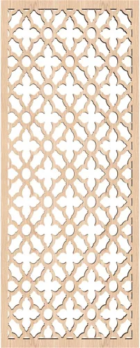 Miniatura 4 de Madison Paneles de pared decorativos de madera con calado, 9 3/8 pulgadas de ancho x 24 3/8 pulgadas de alto x 3/8 de alto, roble rojo rojo (Red Oak)