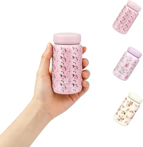 Miniatura 14 de Botella Térmica Pequeña Botella de Agua Aislada al Vacío Mini 200ml/6.8oz Botella de Agua de Acero Inoxidable Térmica para Bebidas Calientes y Frías