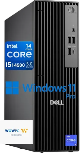 Dell Pro Slim QCS1250 SFF Desktop (OptiPlex de próxima generación), 14ª generación i5-14500 (14 núcleos, hasta 5.0 GHz), 16 GB DDR5 RAM, 512 GB PCIe