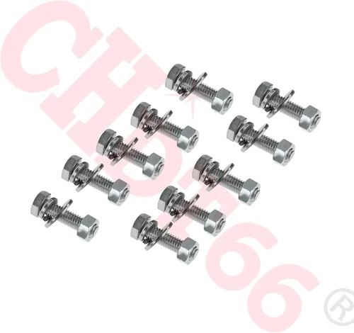 Miniatura 6 de Kit todo en uno de perchas para semirremolques - 30" resistente resorte cargado, distancia entre pernos: 2.5" - recto - negro con tiras reflectantes