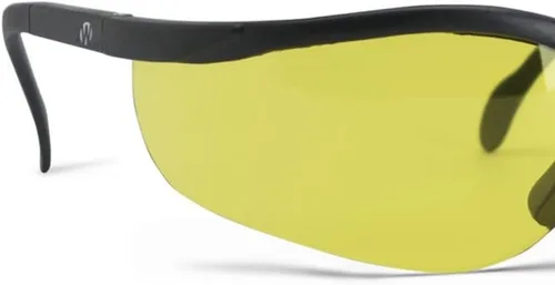 Miniatura 3 de Walker's Sport Lentes de policarbonato de alta calidad Montura media con pieza nasal de goma suave ajustable Gafas de seguridad para tiro Amarillo