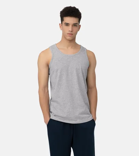 Miniatura 2 de LAPASA Camiseta sin mangas 100% algodón para hombre, ultra suave, sin mangas, cuello redondo, transpirable, camisetas básicas sólidas, chaleco de 4