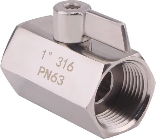 Miniatura 3 de DERNORD Válvula de bola de acero inoxidable Mini rosca NPT hembra (1" hembra y hembra)