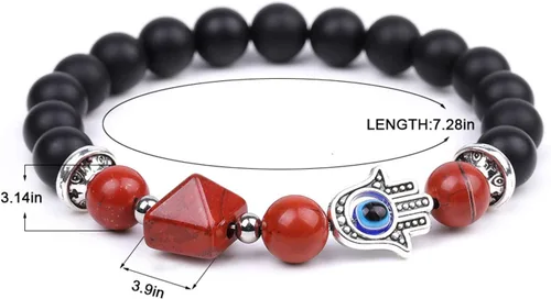 Miniatura 2 de Pulsera de cuentas elásticas de cristal curativo natural
