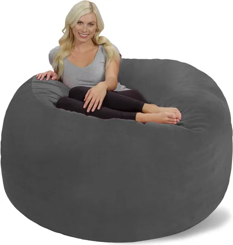 Miniatura 48 de Chill Sack Bean Bag Funda para silla, 3 pies, microgamuza - Oliva