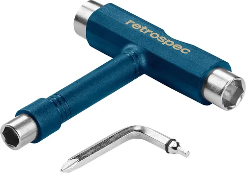 Retrospec Upkeep - Herramienta de patinaje portátil multifunción todo en uno con llave Allen 2 en 1 y destornillador Phillips para ajustar y apretar