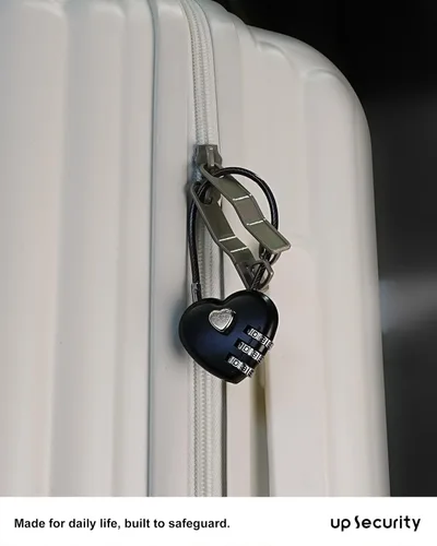 Miniatura 7 de Cerradura de combinación de 3 dígitos, cerradura de cable combinada con código, candado pequeño de combinación, para equipaje, maleta, casillero